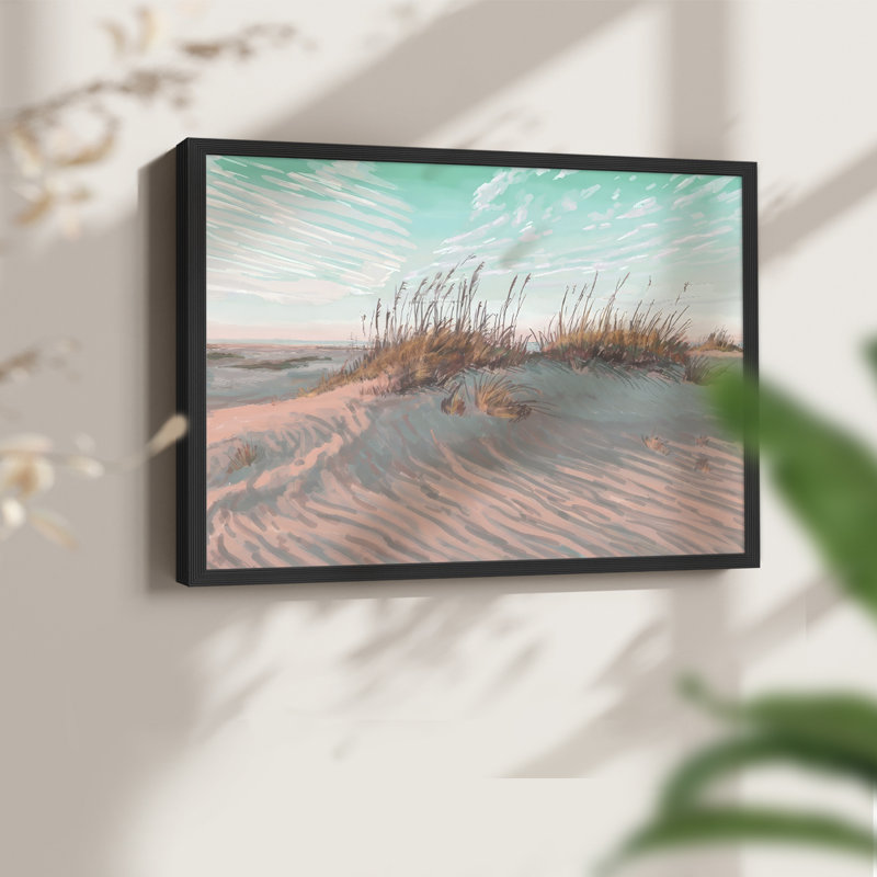 Dunes at Dawn III -Framed Print - Restickable, H 8 po x l 10 po, Noir, noir, noir, noir