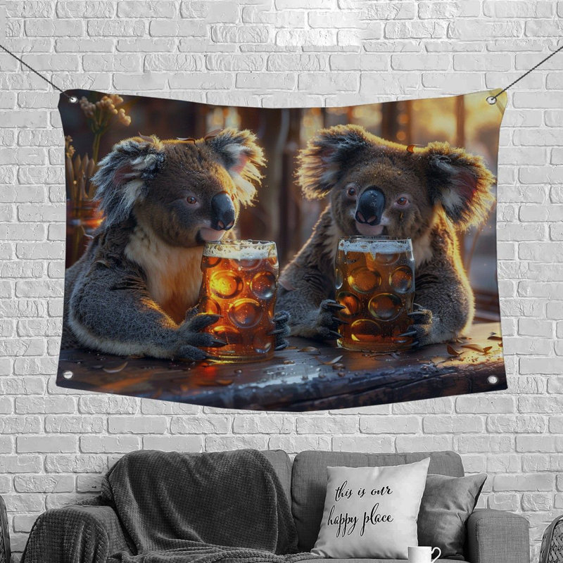 Tapisserie en microfibre, H 88 po x l 104 po