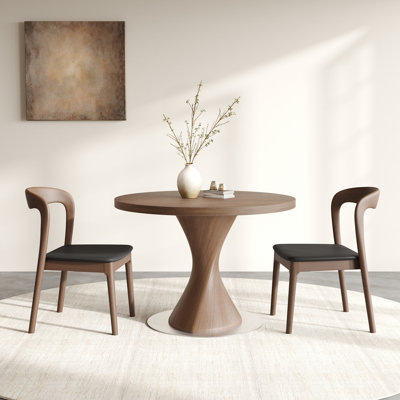 Ensemble de table de salle à manger en bois massif 3/5 pièces avec chaises de cuisine rembourrées 3/3 pièces Modern Farmhouse Cultivez. Cherish.