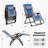 Oversized Outdoor Reclining Chair Patio Zero Gravity Chaise Lounge Folding Chair with Quilted Cushion Adjustable Headrest-886745420
