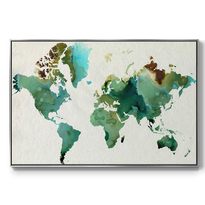 Inky World, reproduction d'art sur toile, H 17 po x l 25 po x P 2 po, Argent