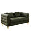 Canapé modulaire 2 places - tissu d'ameublement doux, coussins, tissu de salon moderne de 60 pouces Streamline, attrait,