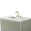 Meuble-lavabo simple 42 po avec plateau en pierre reconstituée Bilroy Egremt-881473436
