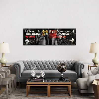 NYC Subway Station III by Luke Wilson - No Frame Panoramic Print on Canvas
