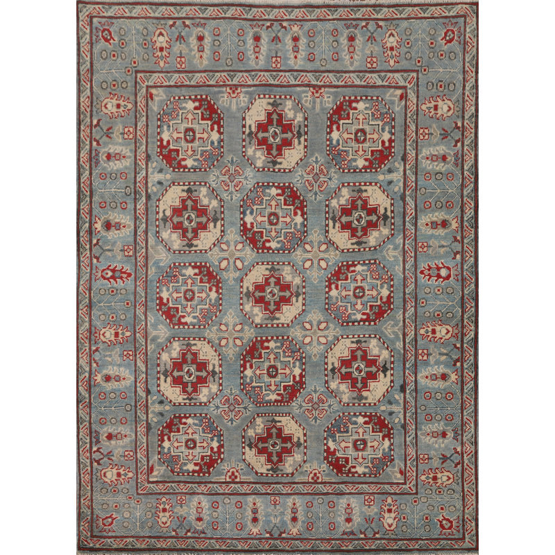 Tapis oriental géométrique Kazak 5