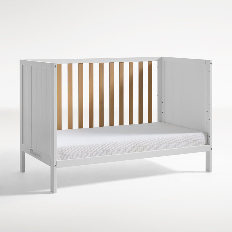 Lit de bébé convertible 4-en-1 Kerenza, Blanc / beige
