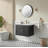 Modern Floating Single Vanity With Ceramic Sink