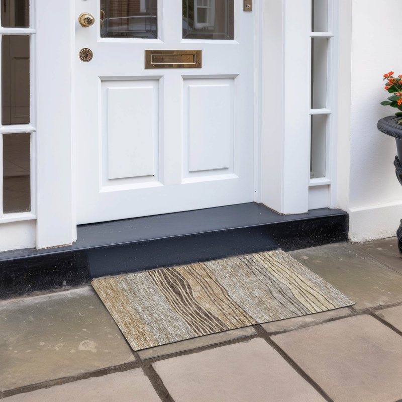 Tapis intérieur / extérieur avec envers antidérapant Withams, Rectangle 1 pi 8 po x 2 pi 6 po