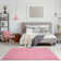 Myshaggy Collection Rugs Solid Design in Pink