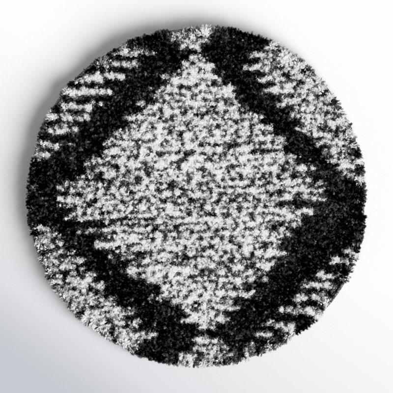 Rodney Abstract Indoor Rug, Round 3'3"