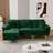91" L Shaped Velvet Sectional Sofa with Chaise Pillows and Gold Metal Legs-2044502936