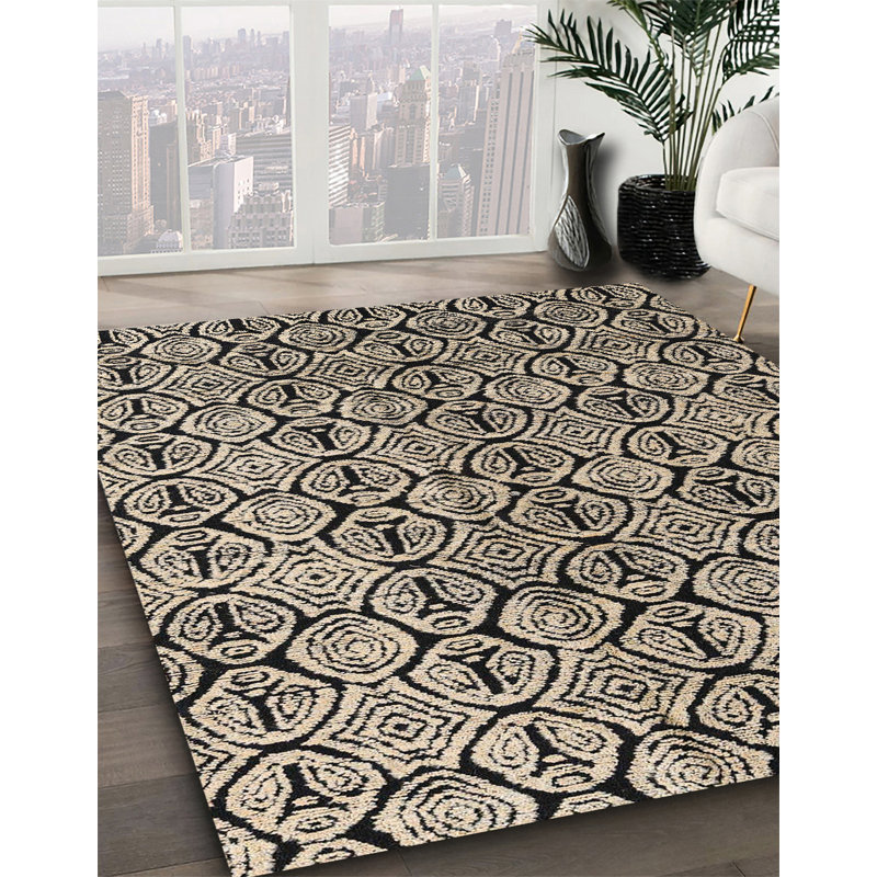 Mokshit Abstract Indoor Rug, Square 5'