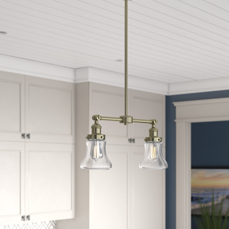 Edda 2 - Light Kitchen Island Pendant, Seedy, 6 Watt Vinage LED Bulb, Oil Rubbed Bronze