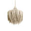 Large Leather Fringe Chandelier w/ Crown-367192913-367192911