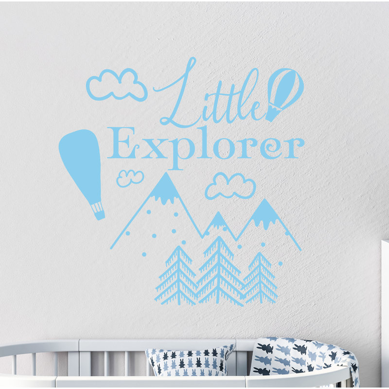 Wall Decal, 38" H x 38" W, Baby Blue