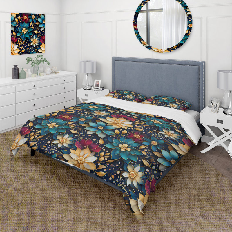 Ensemble de housse de couette Moroccan Dream Boho, Housse de couette pour très grand lit et 2 très