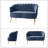 Hendrix Velvet Flared Arm Loveseat-27066029