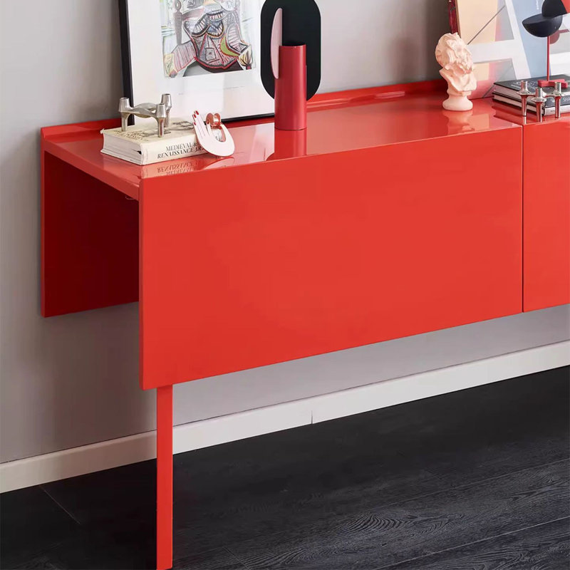 Console Modern Minimalist Art, H 30,71 po x l 59,06 po x P 15,75 po, Tangerine