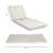 Acacia Wood Lounge Chaise Set With 4-Inch 3-Fold Water-Resistant Lounge Cushions, Space Available On One Side-22069237-22069227