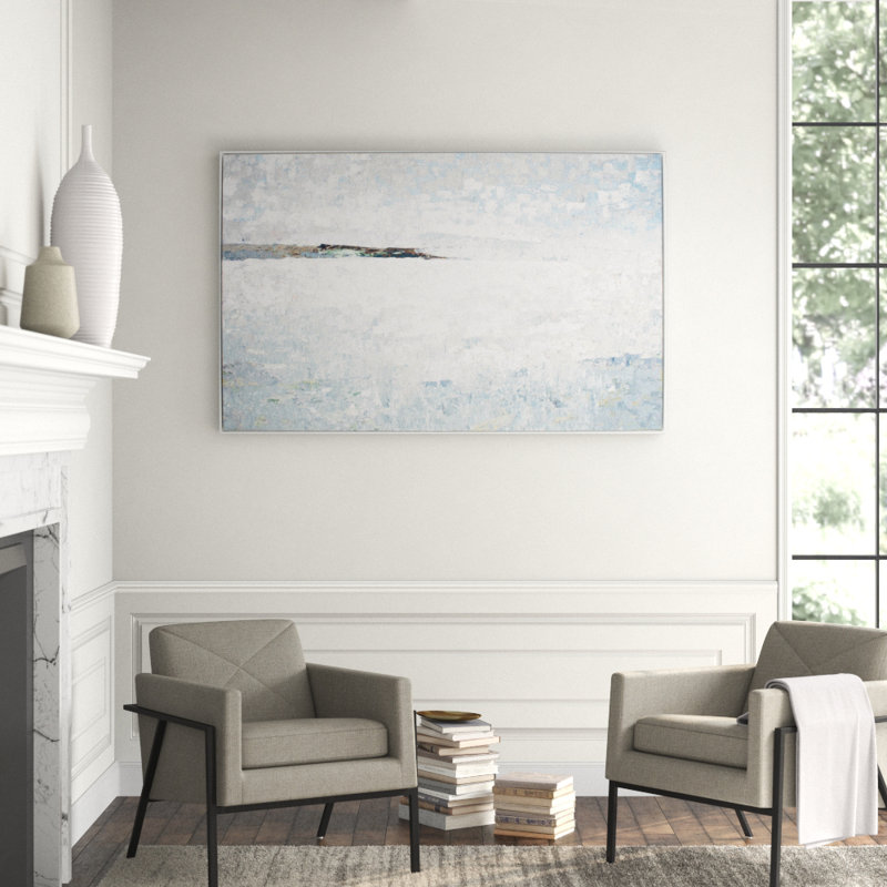 White Field Print by Lisa Cuscuna