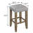 Chapin Grey And Oak Counter Height Stools (Set Of 2)