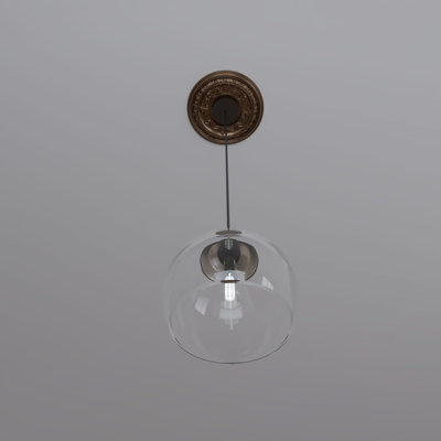 EnduraForm PVC Baltimore Thermoformed Ceiling Medallion, 10"OD x 3 1/2"ID x 3/4"P (Fits Canopies up to 4 1/4"), Metallic Antique Brass
