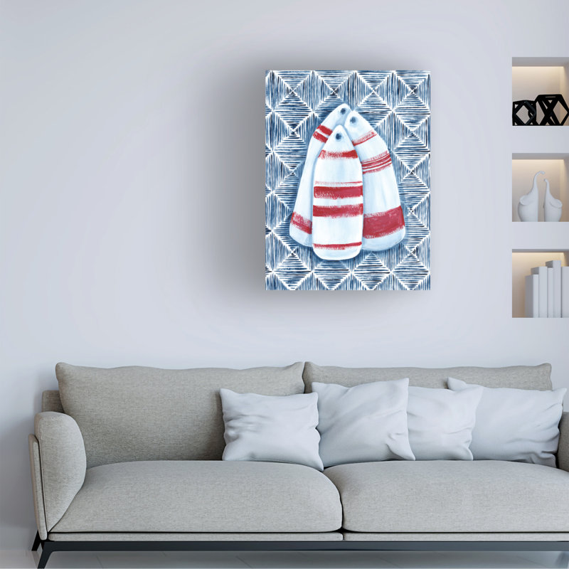 Art mural sur toile, "Boule nautique", H 19 po x l 14 po