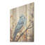 Ambre à plumes - Art mural sur bois de pin naturel-1804581840