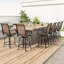 Swivel Patio Bar Stool with Textilene Fabric (Set of 2)-1861114390
