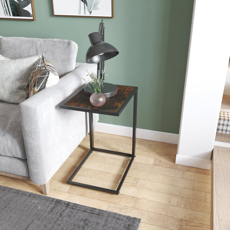 C Table End Table, Brown