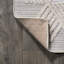 Sumeyya High-Low Pile Art Deco Geometric Beige Indoor/Outdoor Rug-555564433