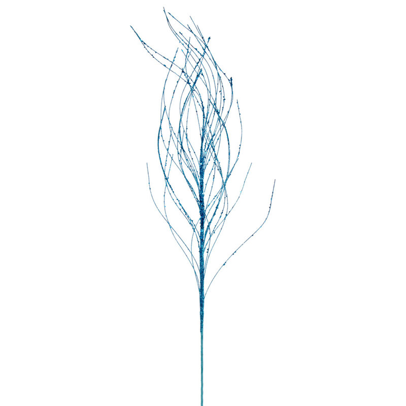 Vaporisateur 37 po Wigy Twig Glitter, 6 par sac., Bleu turquoise