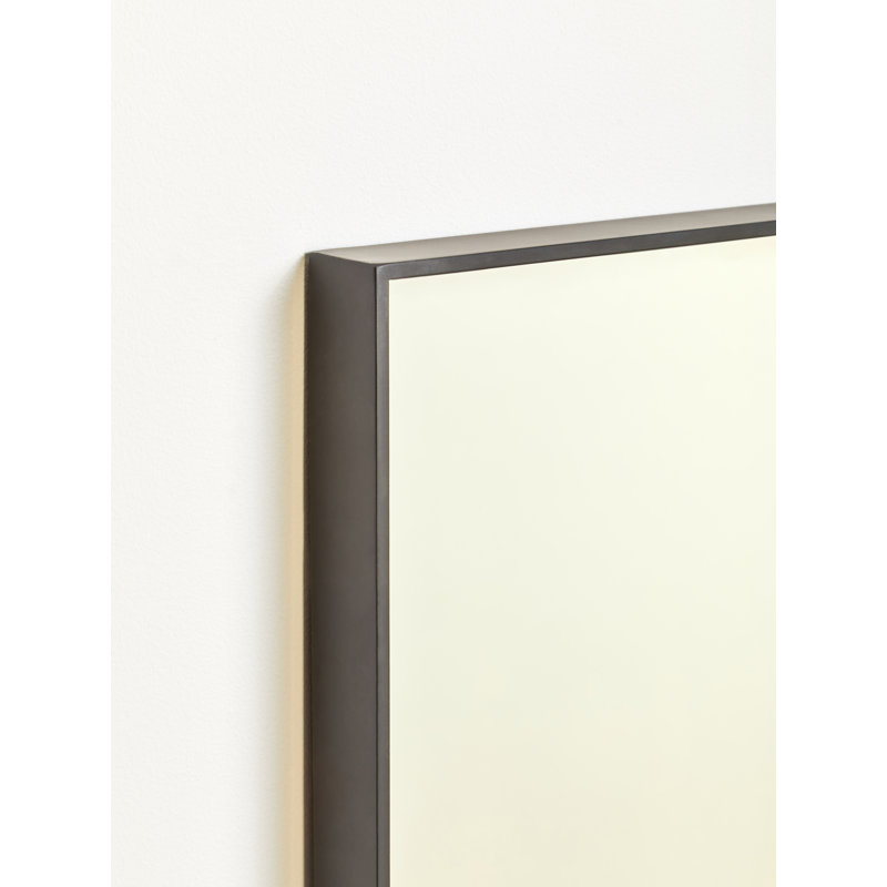 Alana Metal Flat Wall Mirror, 32cm H x 32cm W