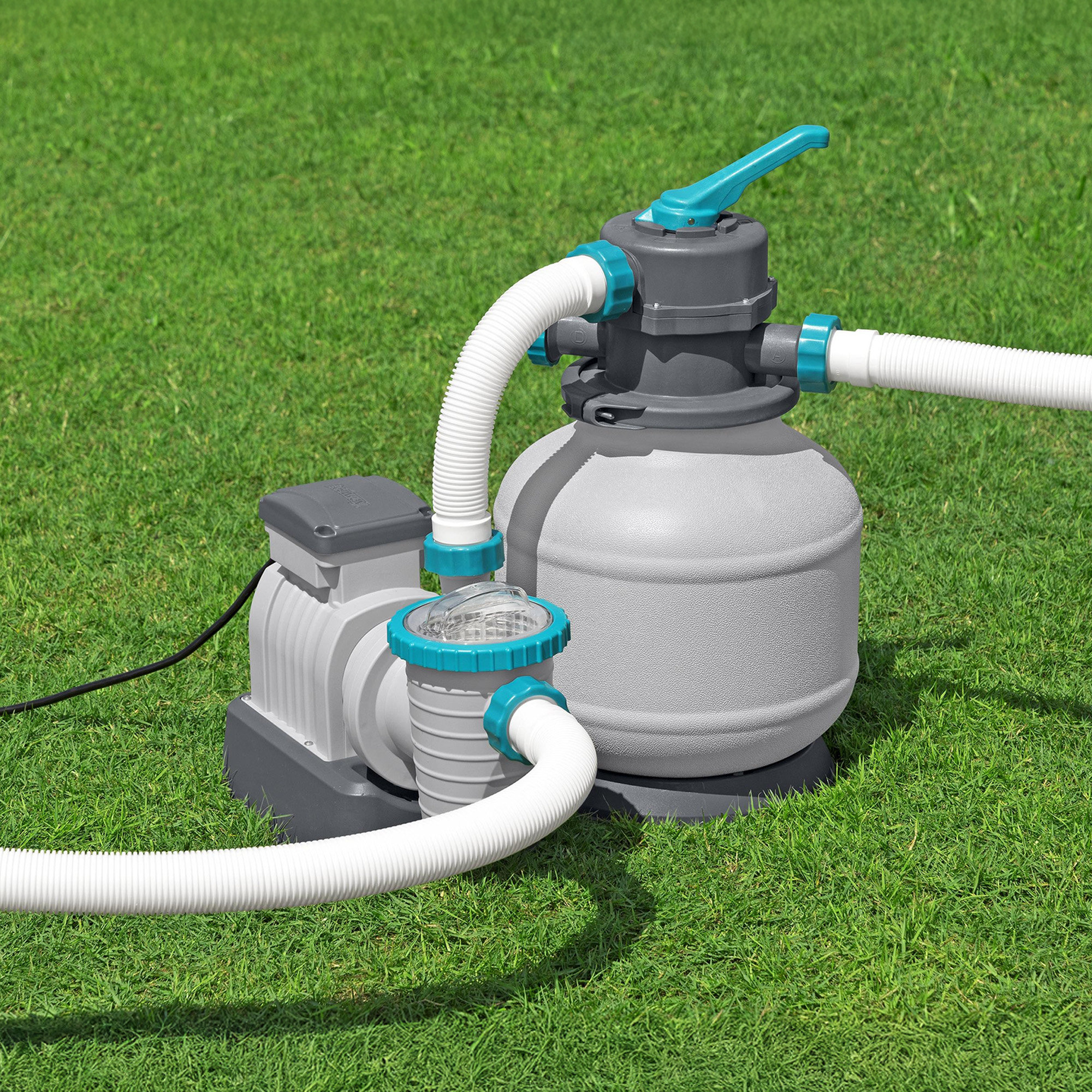 Bestway Sand Filter Pump for Above Ground Outdoor Swimming Pools ...