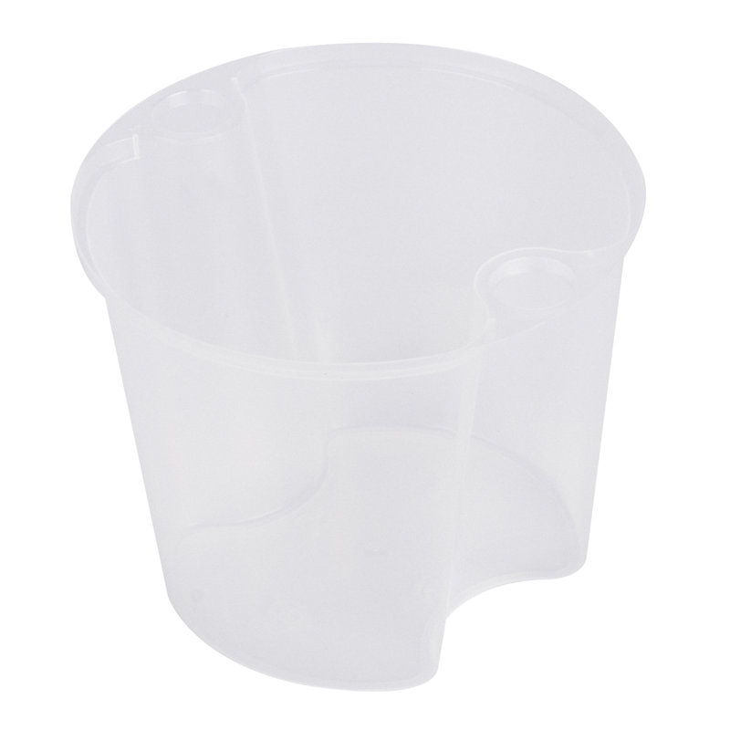 Restaurantware Plastic Food Container Inserts 100 Pack of 24 oz Microwave-Safe Plastic Take Out Inserts Leakproof Round Clear Design Durable and Stackable