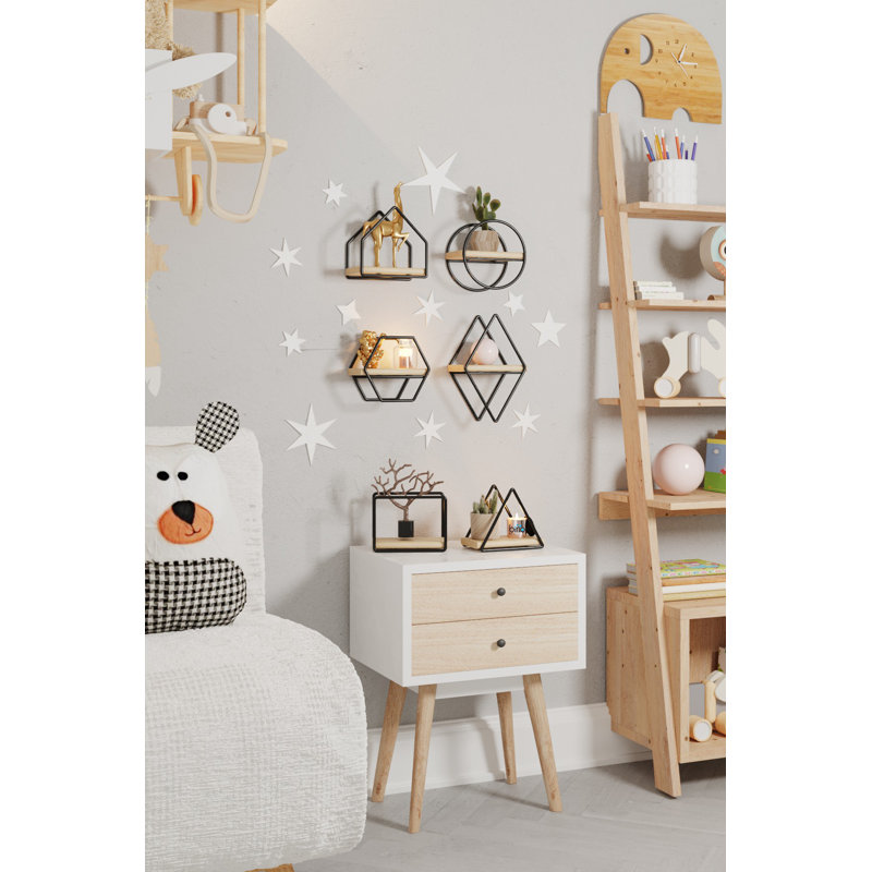 Whitham 6 Piece Solid Wood Floating Shelf