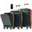 Ensemble de 3 valises de 20 pouces avec port USB, bagages à main certifiés à ouverture frontale, valise rigide en ABS avec roues pivotantes-126941529
