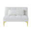 Tissu convertible futon avec pieds en métal
