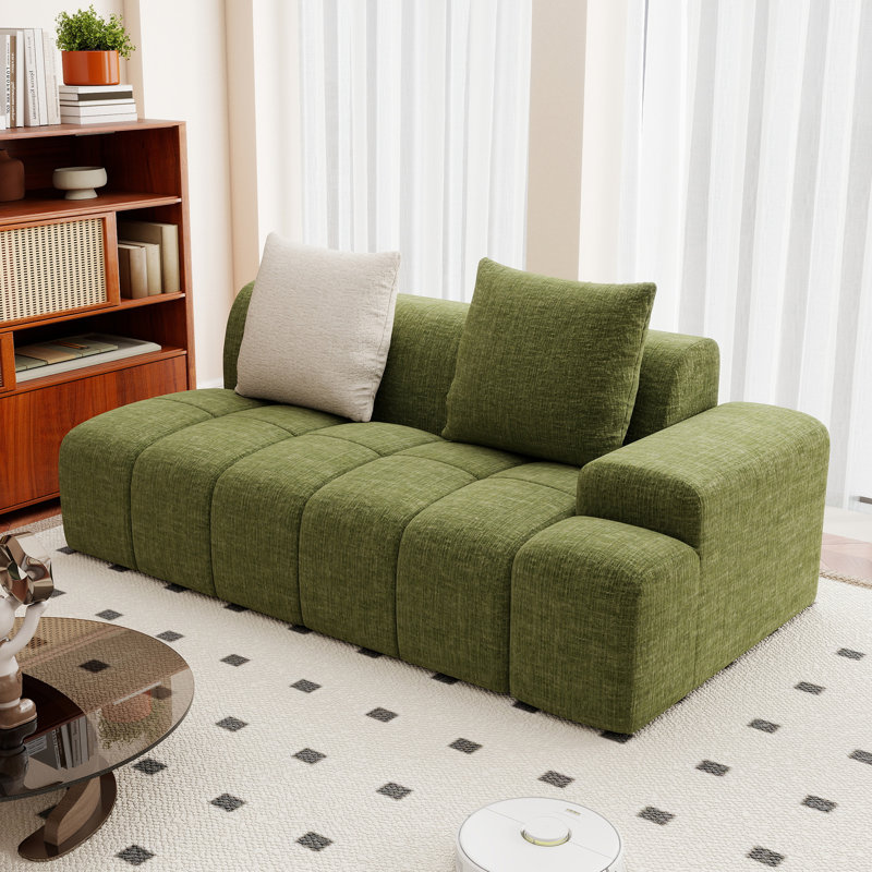 Causeuse modulaire Boneless, Vert