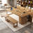 Brown Rectangular Solid Wood desk-1558978233