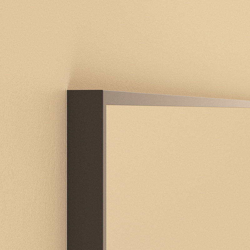 Vela 30 in. W x 30 in. H Framed Wall Bathroom Vanity Mirror in Brushed Nickel, Brushed Nickel, 30" x 30"