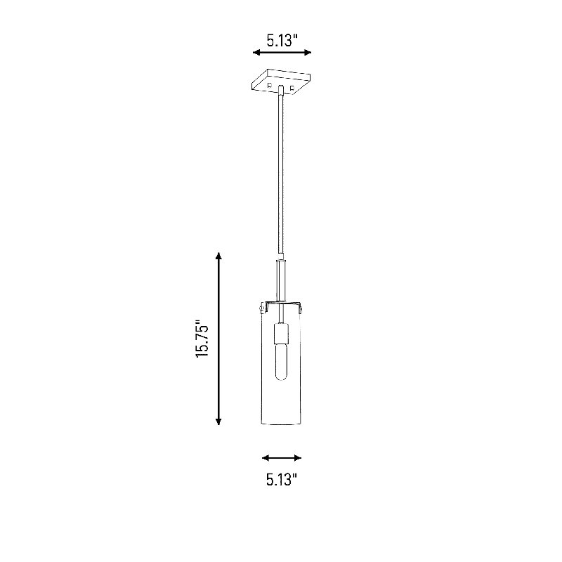 Winfield 1-Light Mini-Pendant, Warm Brass