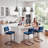 Ambrine Low Back Tufted Velvet Upholstered Counter/Bar Stool with Steel Sled Frame-89351472-123292709