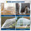 6 Mil Thick Polythene Plastic Sheeting, Plastic Dust Waterproof Sheets, LDPE Garden Grow Polythene Cover Sheets for Gardening Insulation, Building Rubble Protection-124808857