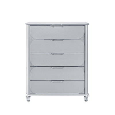 Commode argentée
