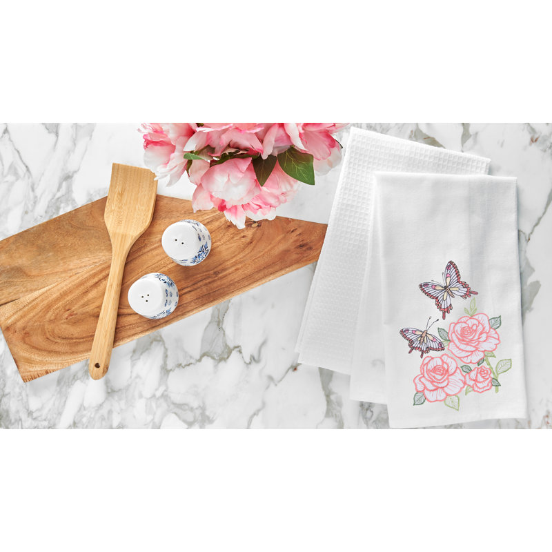 Serviette de cuisine Butterflies & Roses