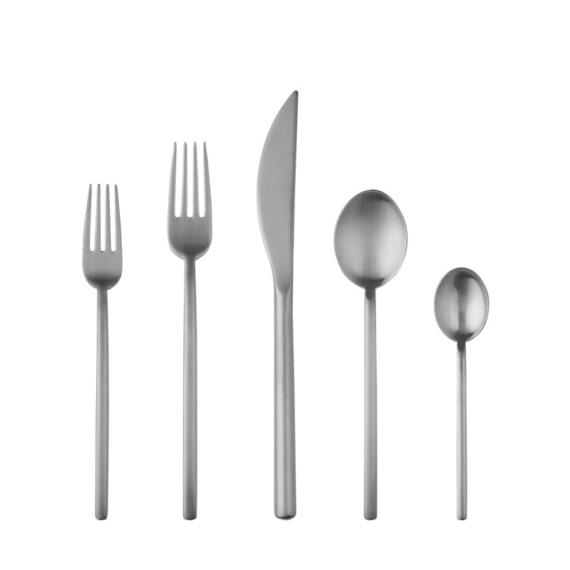 Due Flatware Set, Ice Silver