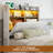 Bed Frames With Hidden Storage Headboard & 4 Drawers, 49.2" Tall Upholstered Wingback Headboard With Led Lights And Charging Station, No Box Spring Needed-160895363-160895360