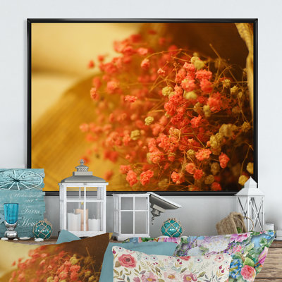 «Red Blossoming Spring Flowers», reproduction sur toile flottante