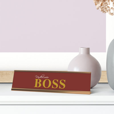 Enseigne de bureau sous couverture